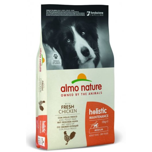 Almo Nature Holistic Maintenance Chicken Food for Medium Dogs 12kg