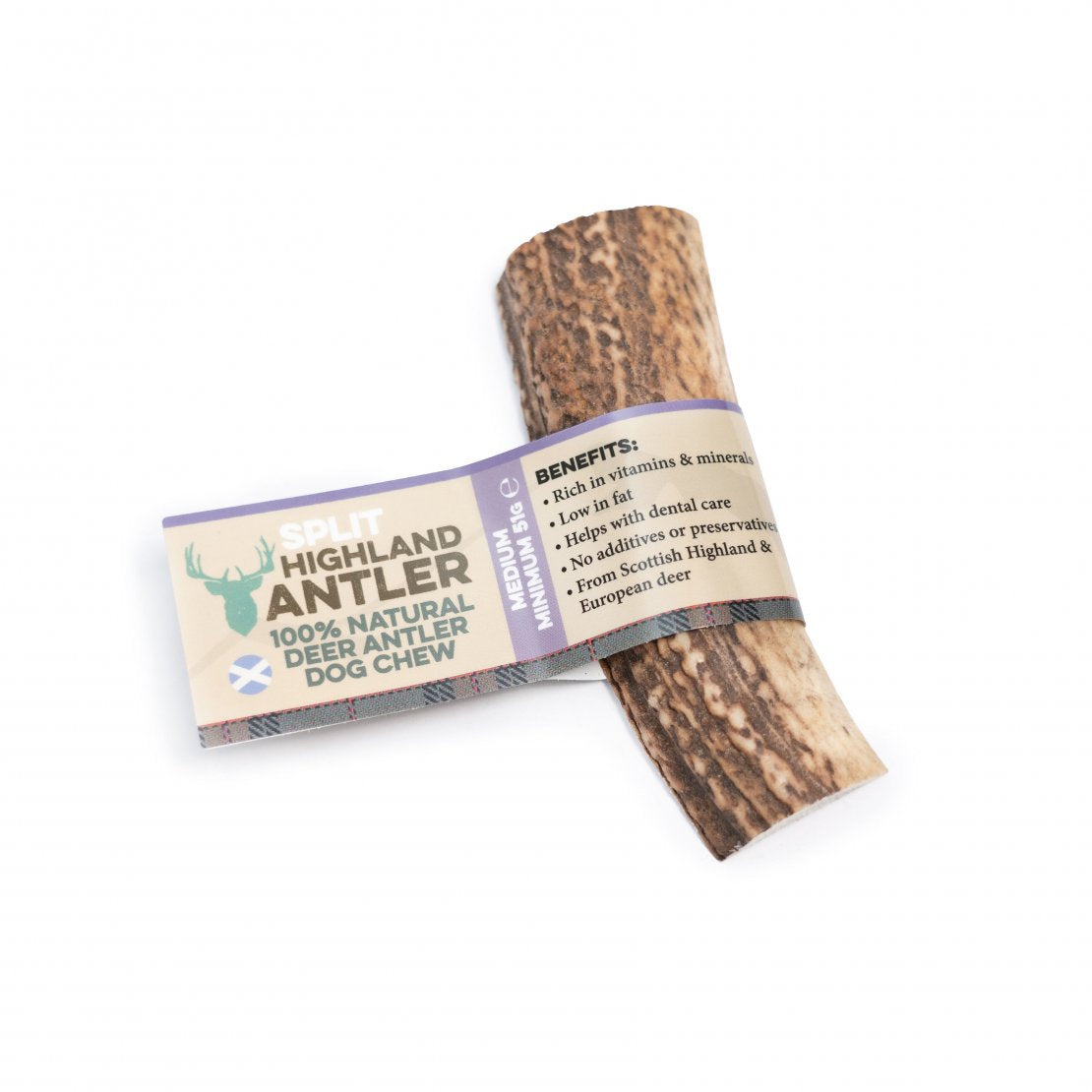 Antos Split Antlers for Dogs Large 81-120g