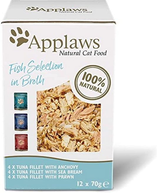 Applaws Wet Cat Food in Pouch - Fish Multi Pack - 12x70g