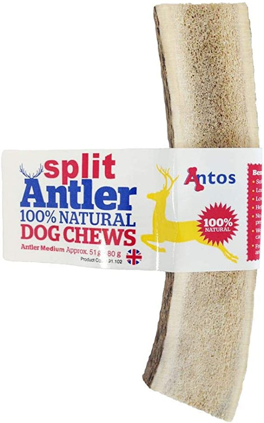Antos Split Antler Dog Chew -  Medium 51-80g
