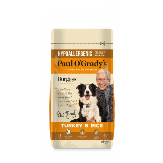 Burgess Paul O'grady Hypoallergenic Turkey & Rice Food for Dogs