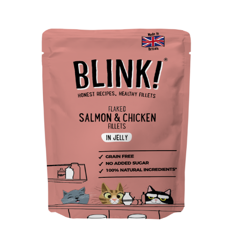Blink Fish Fillets & Roasted Chicken Cat Food Pouch 85g
