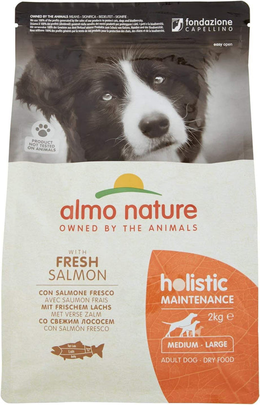 Almo Nature Holistic?Maintenance?Dry Food for Medium Adult Dogs -?Salmon - 12kg