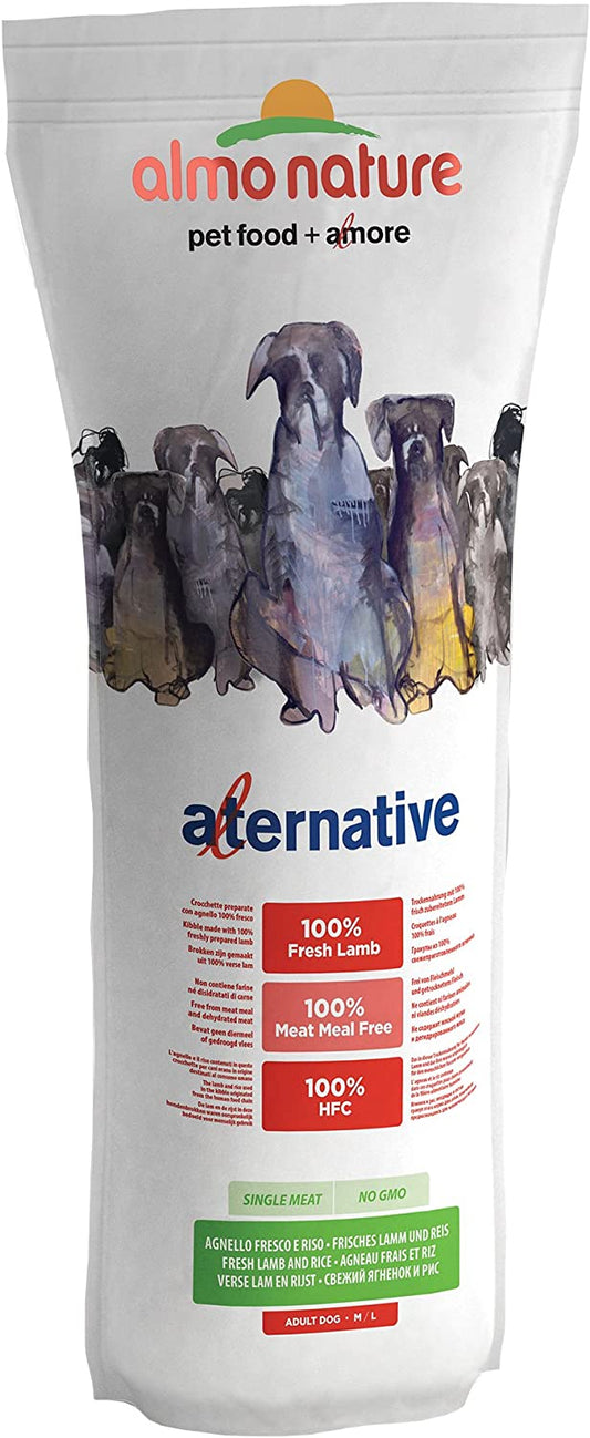 Almo Nature Alternative HFC Lamb & Rice  - Dry Food for Medium/Large Dogs - 9.5kg