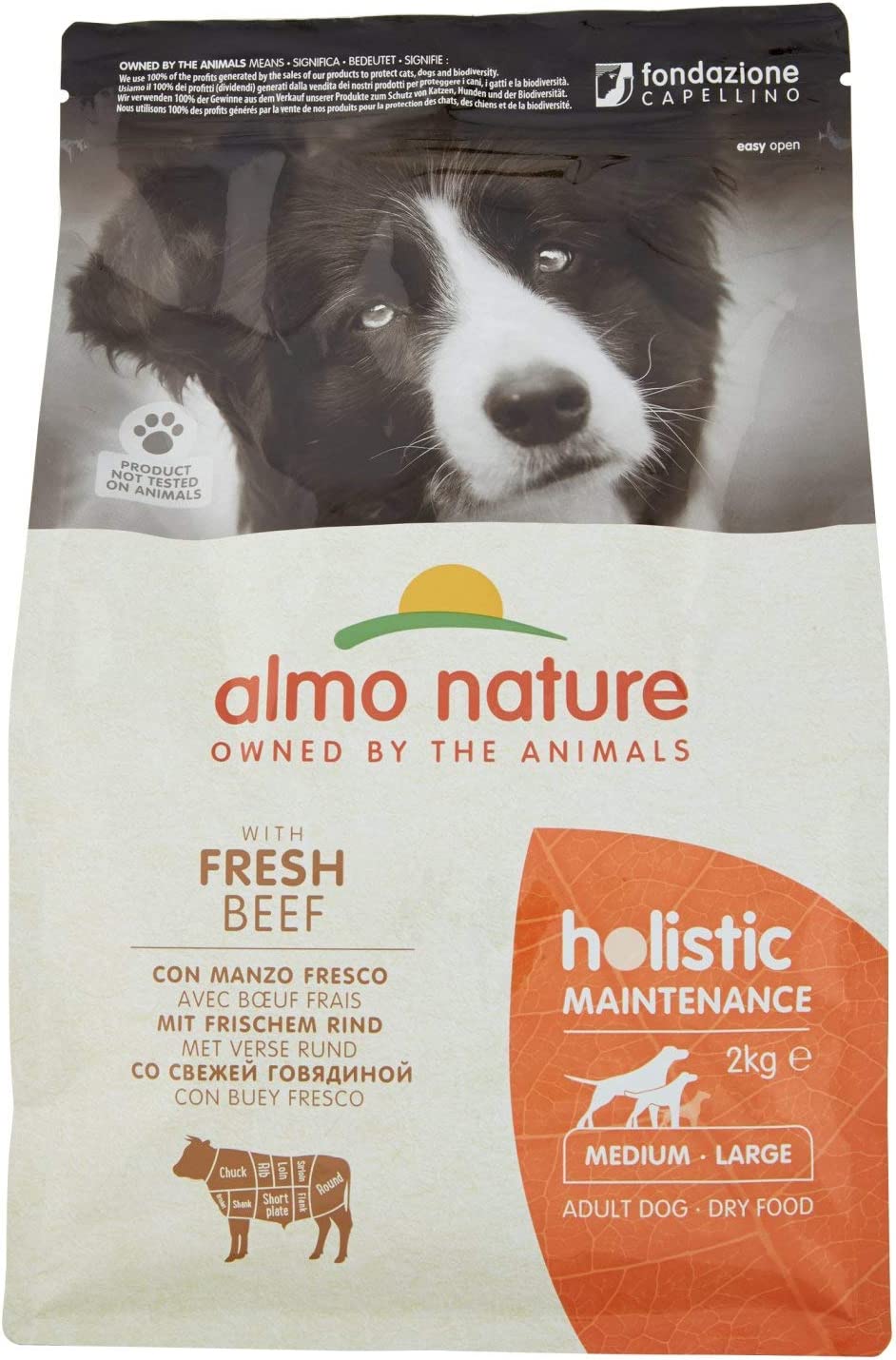 Almo Nature Holistic?Maintenance?Dry Food for Medium/Large Adult Dogs -?Beef- 2kg