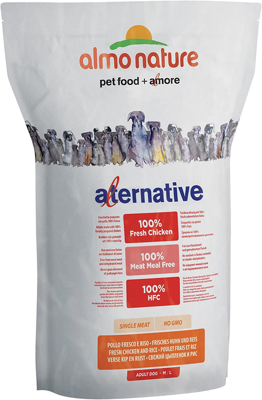 Almo Nature Alternative HFC Chicken & Rice  - Dry Food for Medium/Large Dogs