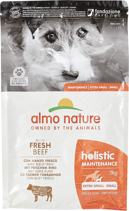 Almo Nature Holistic?Maintenance?Dry Food for Small Adult Dogs -?Beef- 2kg