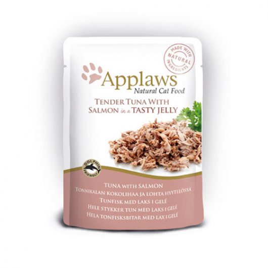 Applaws Tuna Wholemeat with Salmon in Jelly Pouch for Cats 70g