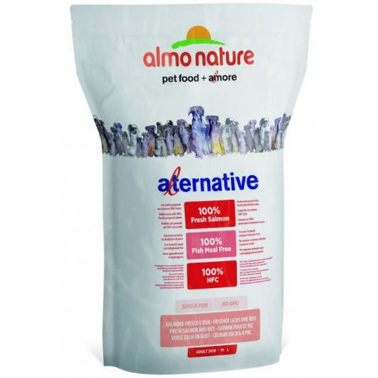 Almo Nature Alternative HFC Salmon & Rice  - Dry Food for Medium/Large Dogs - 9.5kg
