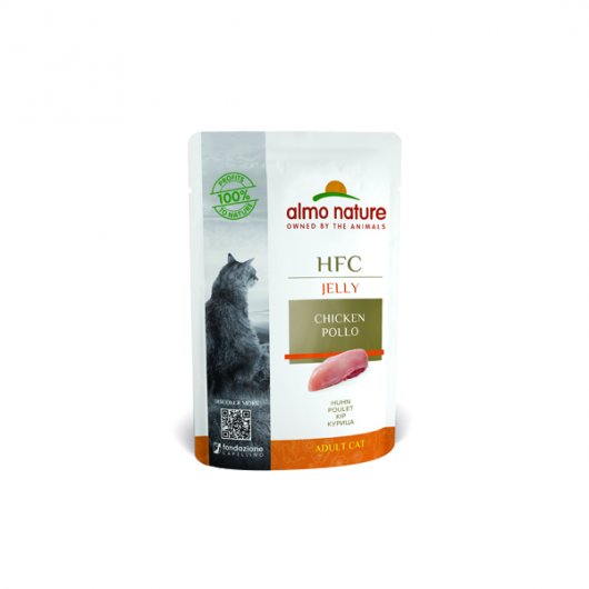 AlmoNature Feline Classic Chicken Fillet Pouch in Jelly 24 x 55g
