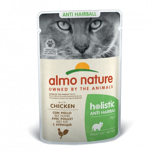 Almo Nature Functional Wet Cat Pouch Anti-hairball With Chicken