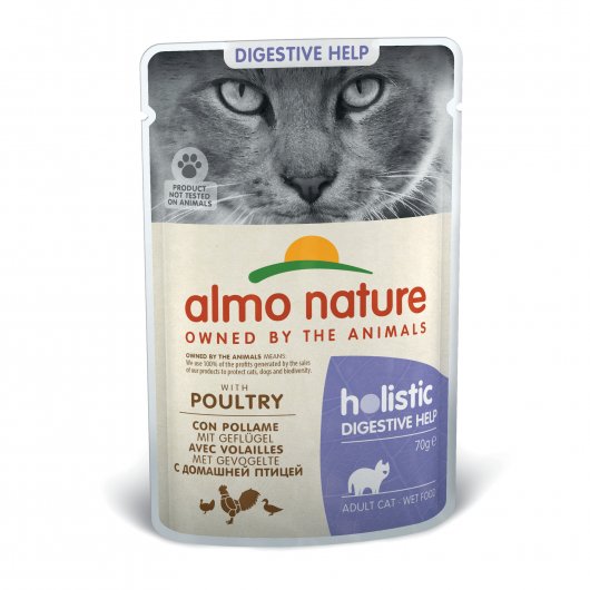 Almo Nature Wet Food Pouch for Cats Sensitive with Poultry 70g